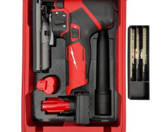 Inserto per seghetto alternativo Milwaukee M12 2545-20, compatibile con l'organizer compatto Packout 48-22-8435, per riporre utensili, batterie e seghe.