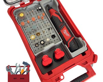 M12 Rotary Dremel Tool Insert For Milwaukee Packout (Insert Only) - PACKOUT BROS