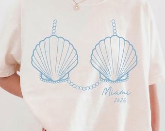 Mermaid Bachelorette Shirt, Custom Beach Bridal Party TShirt, Comfort Colors Bridal Party Tee, Personalized Girls Trip Outfit, Beach Bach