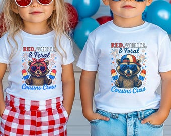 Cousin Crew Kids Shirt, Matching Cousin Shirts, 4th Of July Toddler Tee, Family Reunion Shirt, Cousins Vacation, Patriotic Kids Tee