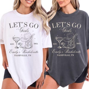 Custom Cowgirl Bachelorette Party Shirts, Personalized  Western Bachelorette T-Shirt, Country Bach Nashville Bachelorette Party TShirt