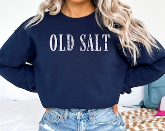 Old Salt Sweatshirt: Coastal Grandmother Crewneck