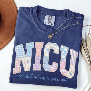 NICU Nurse Shirt, NICU Nurse Tee, Nurse Faux Patchwork Tshirt, Neonatal Icu Nurse Shirt, Nurse Grad Gift, Baby Mother Nurse