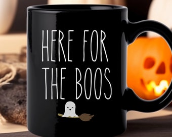 Here for the Boos Mug | Ghost Halloween Coffee Cup