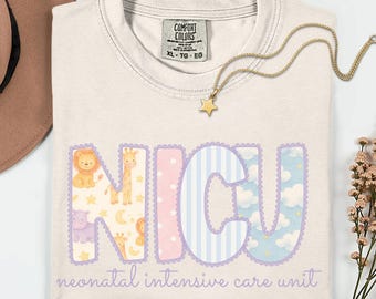 NICU Nurse Shirt, NICU Nurse Comfort Colors TShirt, Neonatal NICU Nurse Gift, Baby Nurse Tee, New Nicu Crew Shirt, Nurse Appreciation Shirt