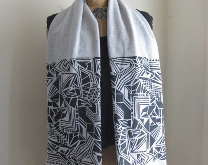 Silkscreen Scarf 1. Etsy