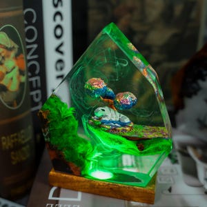 Appa Resin Lamp: Avatar Inspired Night Light, Floating Sky Bison Spirit Animal Lamp