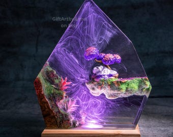 Appa Resin Night Light: Avatar Inspired Sky Bison Lamp