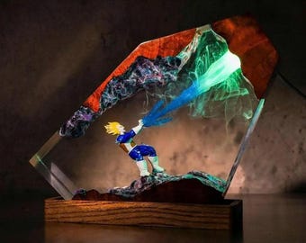 Veget@ Resin Lamp – Drag0nBall LED Light, Anime Fan Gift