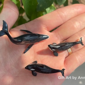 Humpback Whale, Unique Decorative Figurine, Small Ocean Animal Gift