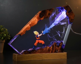G0ku Resin Lamp – Dragon Ball Gift, Anime Fan Gift