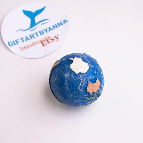 Earth Planet Miniature – Handmade Resin Earth Model 25mm | Solar