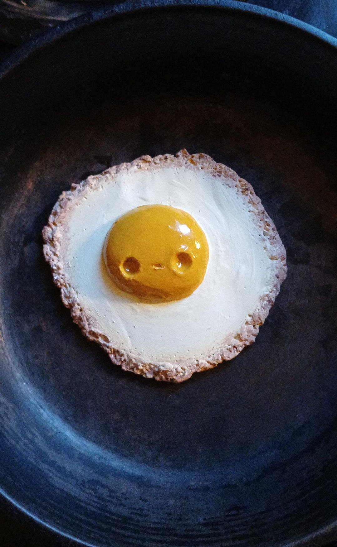 Egg Guy Foam Clay Figure Cute Decor Original Sculpture Sunny Side Up - Etsy