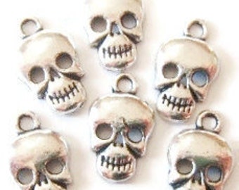 10 Charms, Skull Charms 17X10mm ITEM:AI4