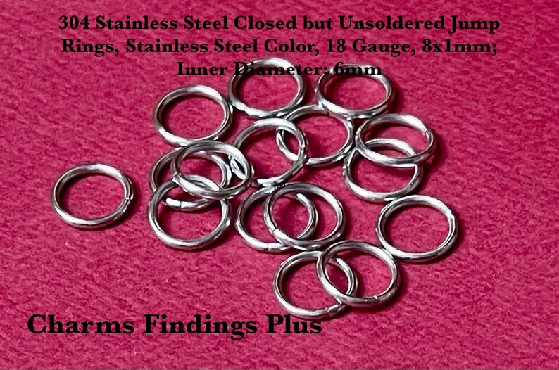 200 Pieces 304 Stainless Steel Jump Rings Closed but Etsy