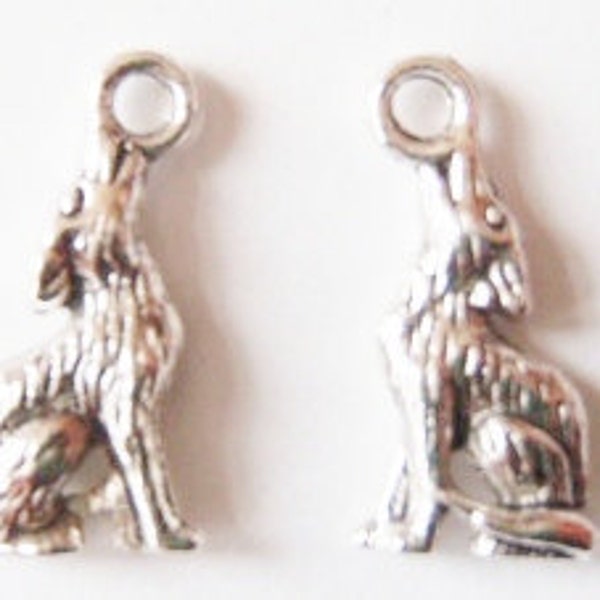 10, Wolf, Animal, Charms 21X10mm (3D double sided) Item:M13