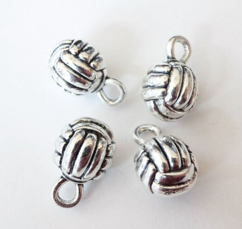 20 BULK Volleyball 3D Charms 15x9x2mm Hole 4mm Etsy