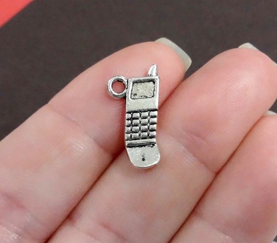 10 Cell Phone Charms 19x10mm ITEMY11 Etsy
