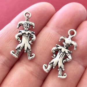 Silver Joker Charms - Etsy