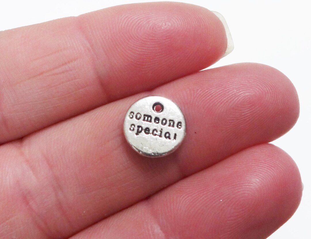 10 Charms, Someone Special, Stamped Charm 10x2mm ITEM:P15 - Etsy