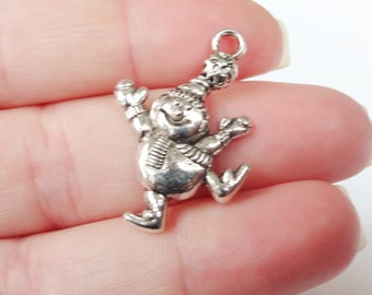 10 Charms, Snowman Charm 21x29.5x7.5mm ITEM:AH12