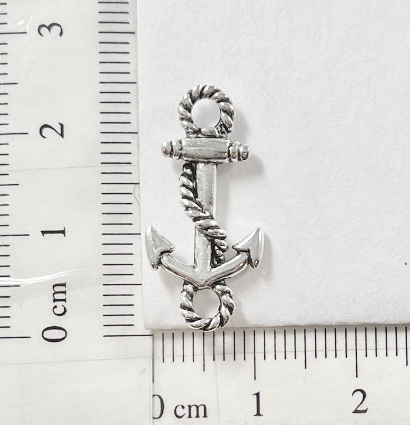 10 Anchor Boat Ship Connector Charms double sided | Etsy