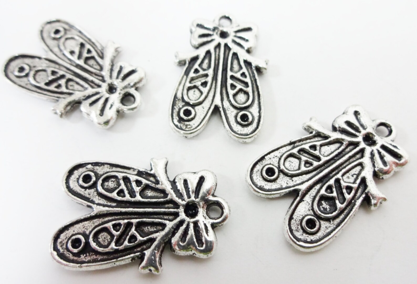 10 ballet slipper charms (double sided) 20x13x2mm item:k6