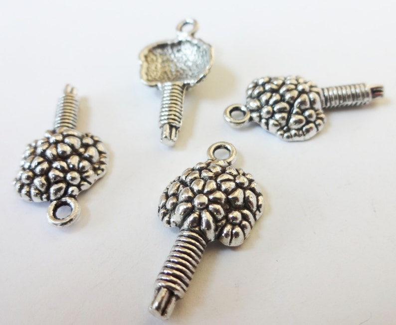 10 Charms, Flower, Bouquet, Wedding, Charms 22.3x12x4.5mm ITEM:BO1 image 2