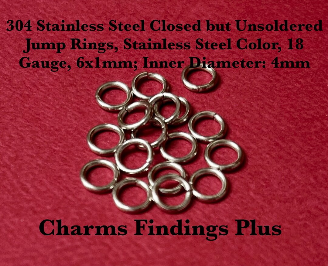 200 Pieces 304 Stainless Steel Jump Rings Closed but Etsy