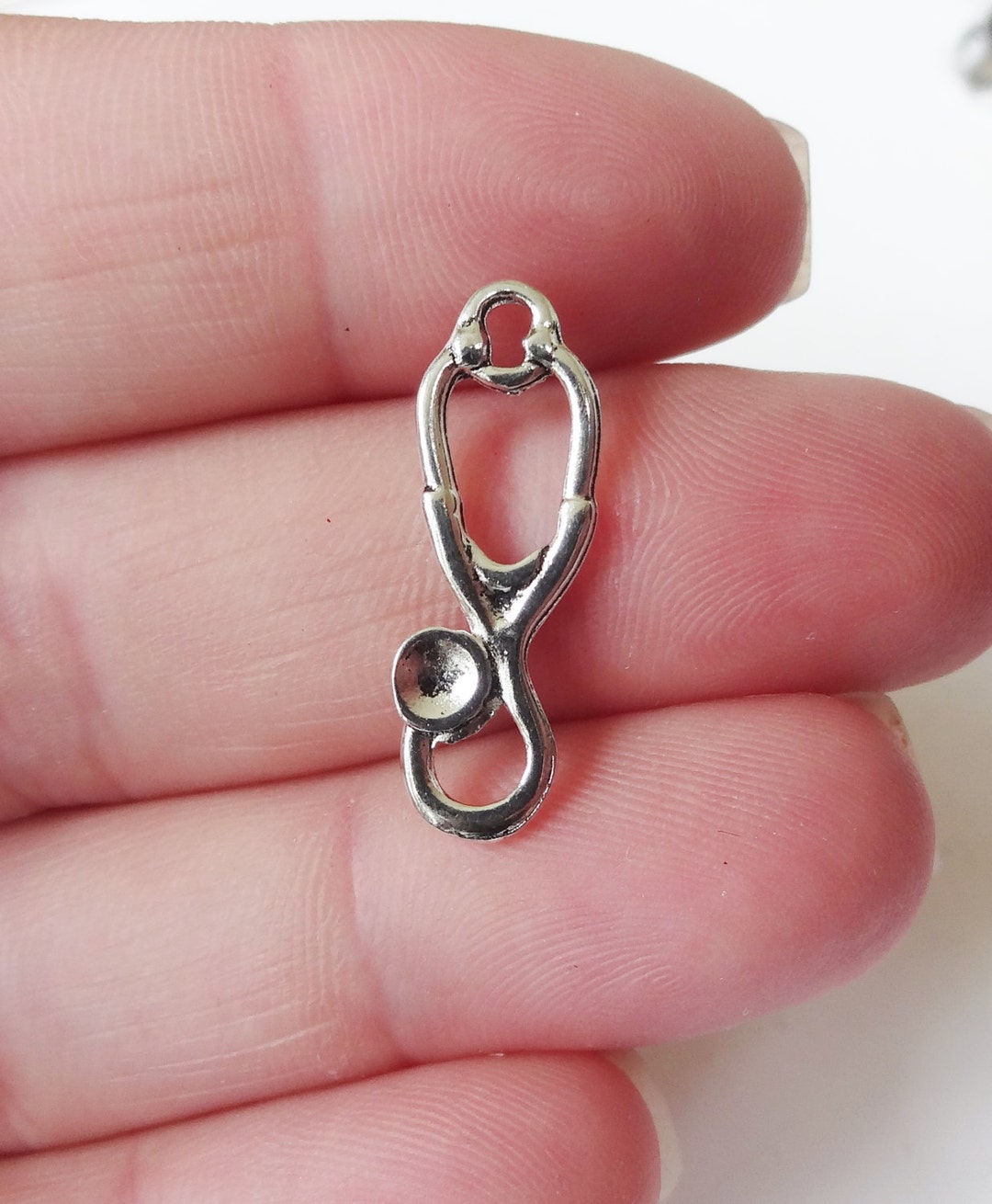 10 Charms Stethoscope Nurse Doctor Charm 24x8mm ITEMAA3 Etsy