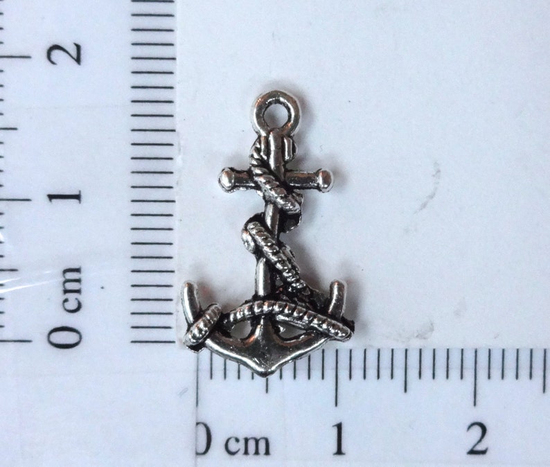 12 Anchor Rope Charms 19x11x2.5mm ITEM:AN1 - Etsy
