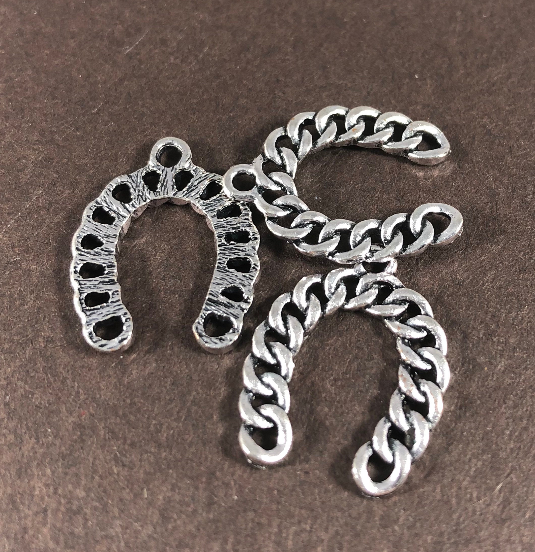 50 Bulk Horseshoe Horse Shoe Link Rope Charm 22x17x2mm Etsy