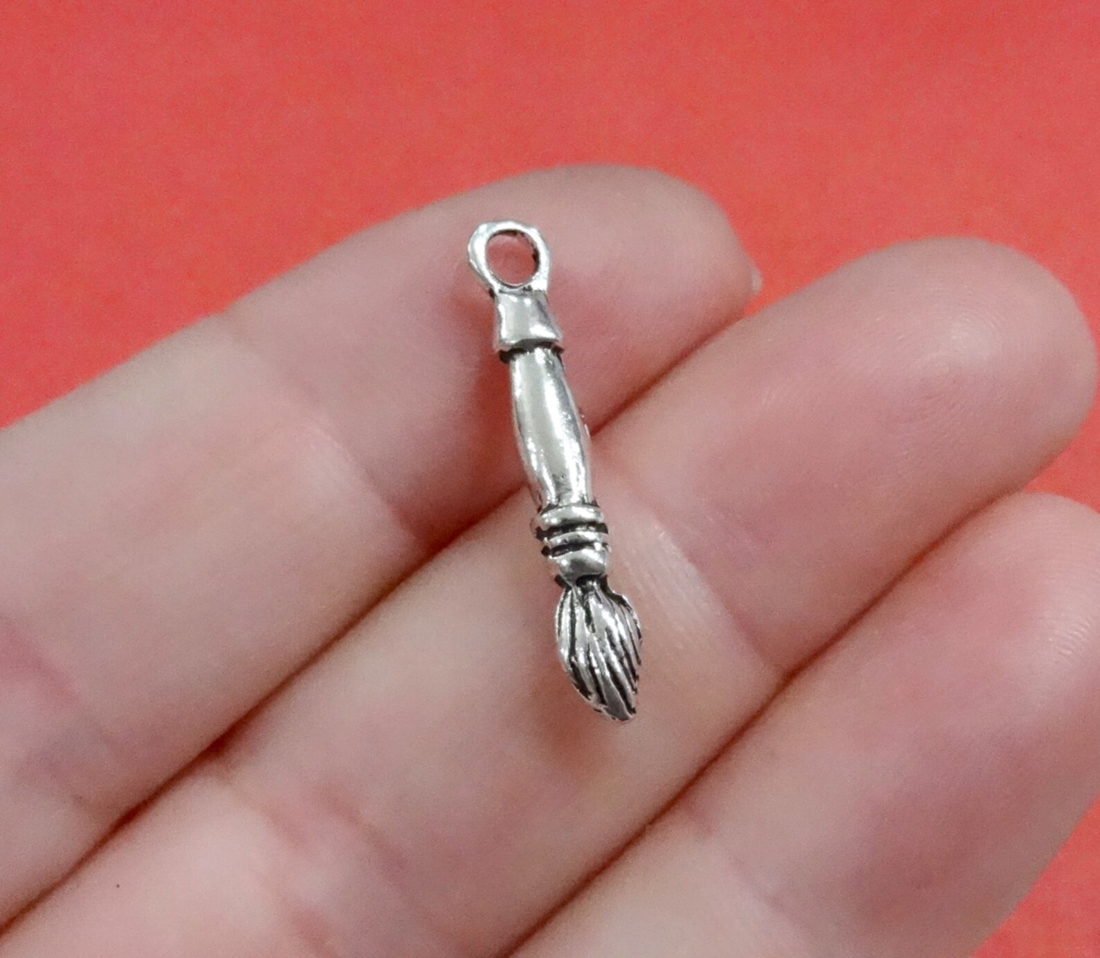 10 Charms Paint Brush Art Artist Painter 3D Charms Etsy