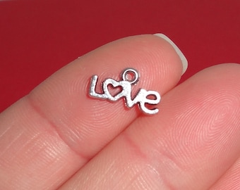 20 Charms, Love Charms 6.5x12x1.5mm Item:A17