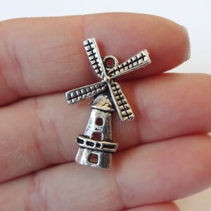 10 Charms, Windmill, Charm 28x17x2mm  ITEM:BF7