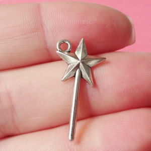 10 Charms, Magic Wand, Charms 25x13x2mm  ITEM:BF2