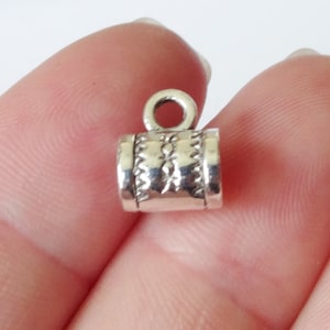 10 Charms, Bail, Bead Connector, Charm,  8x10mm, Hole: Approx. 2mm, 5mm