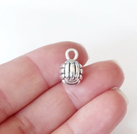 20 BULK Volleyball 3D Charms 15x9x2mm Hole 4mm Etsy