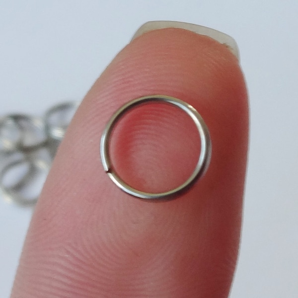 200 Jump Rings, 304 Stainless Steel, Split Rings, Double Loops, Jump Ring, Stainless Steel Color, 8x0.6mm, about 7mm inner diameter