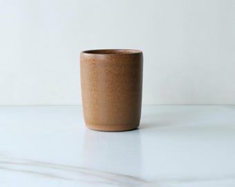 Tumbler, glazed in Rust : Handmade, wheel thrown stoneware
