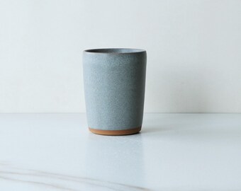 Tumbler, glazed in Gray : Handmade, wheel thrown stoneware