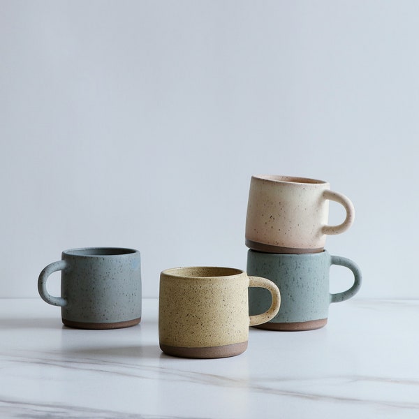 SECONDS SALE : Small mug. Speckled clay, matte glaze.