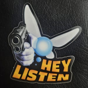 Navi &quot;Hey Listen&quot; Sticker - (Zelda)