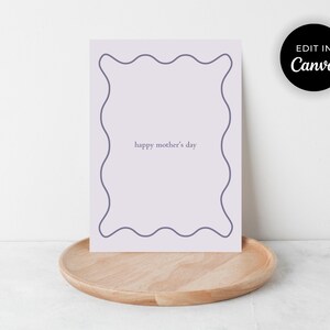 Sjabloon digitaal gedicht "Mother's Day 1" verticaal gedicht digitale afdruk bewerkbaar bestand artistieke muur kunst afdrukbare kaart