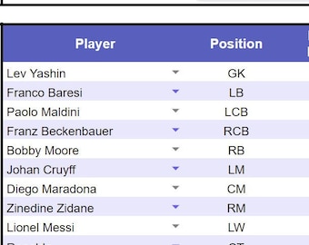Soccer Scoresheet  Stat Tracker  Roster Builder  Football Futbol Soccer Stats Automated Google Sheets