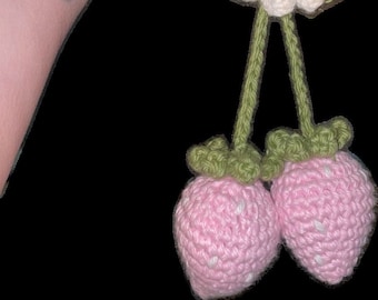 Strawberry Car Charm