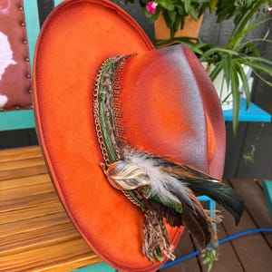 Burnt Orange Willa Fedora