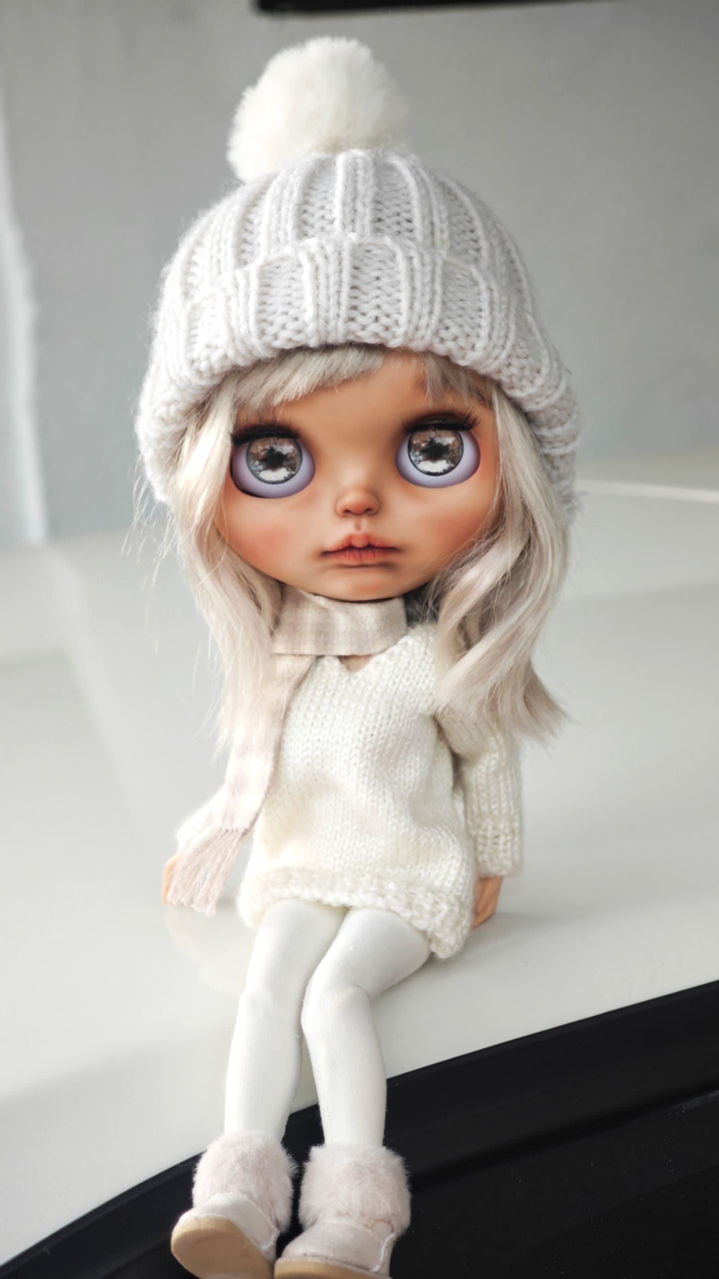 カスタムフルセットブライス人形、冬のOOAK人形 - Etsy 日本