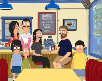 Arte digital personalizado de Bobs Burgers