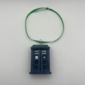 Police box Christmas hand painted Ornament gift home decor children/adult